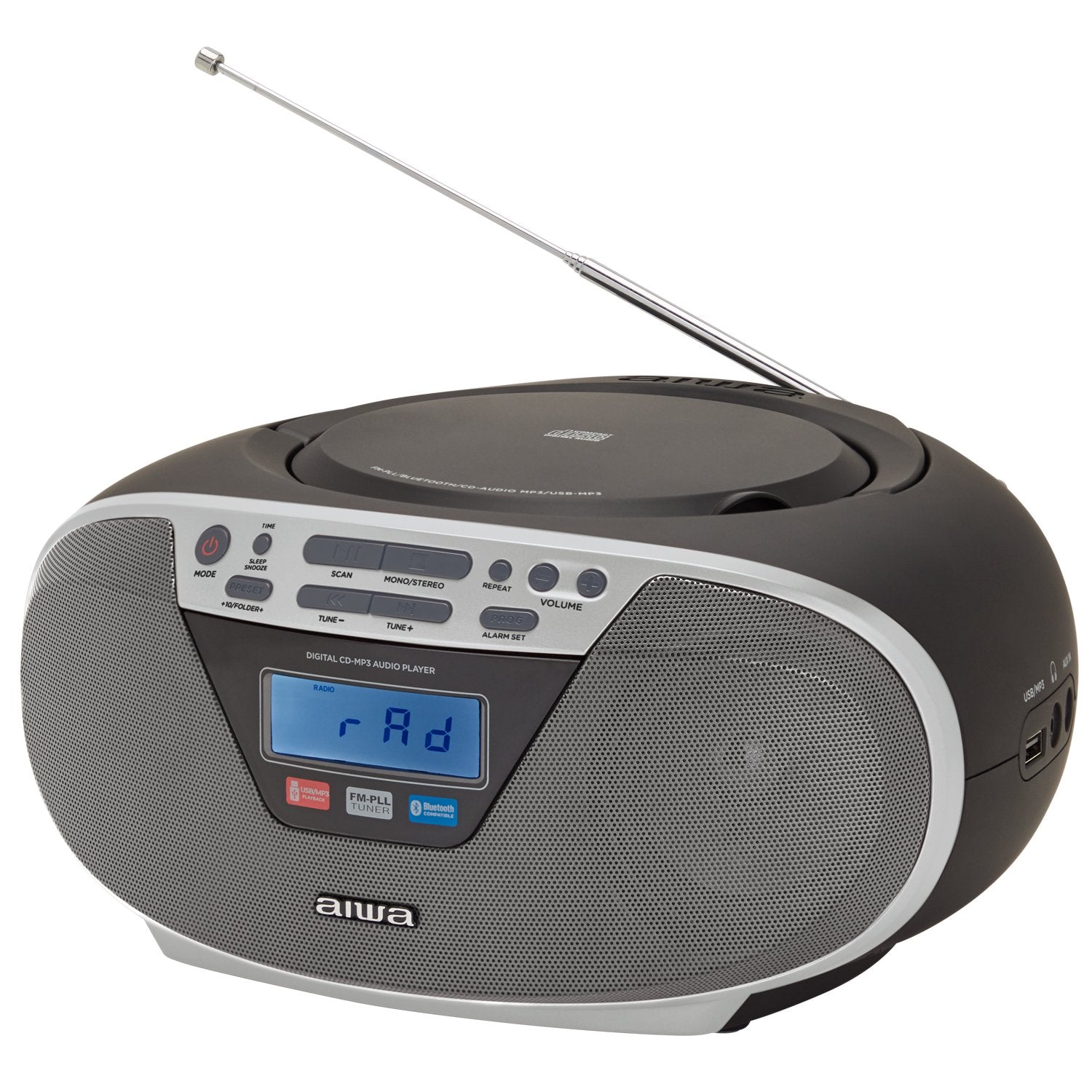 Radio with CD player and Bluetooth Silver