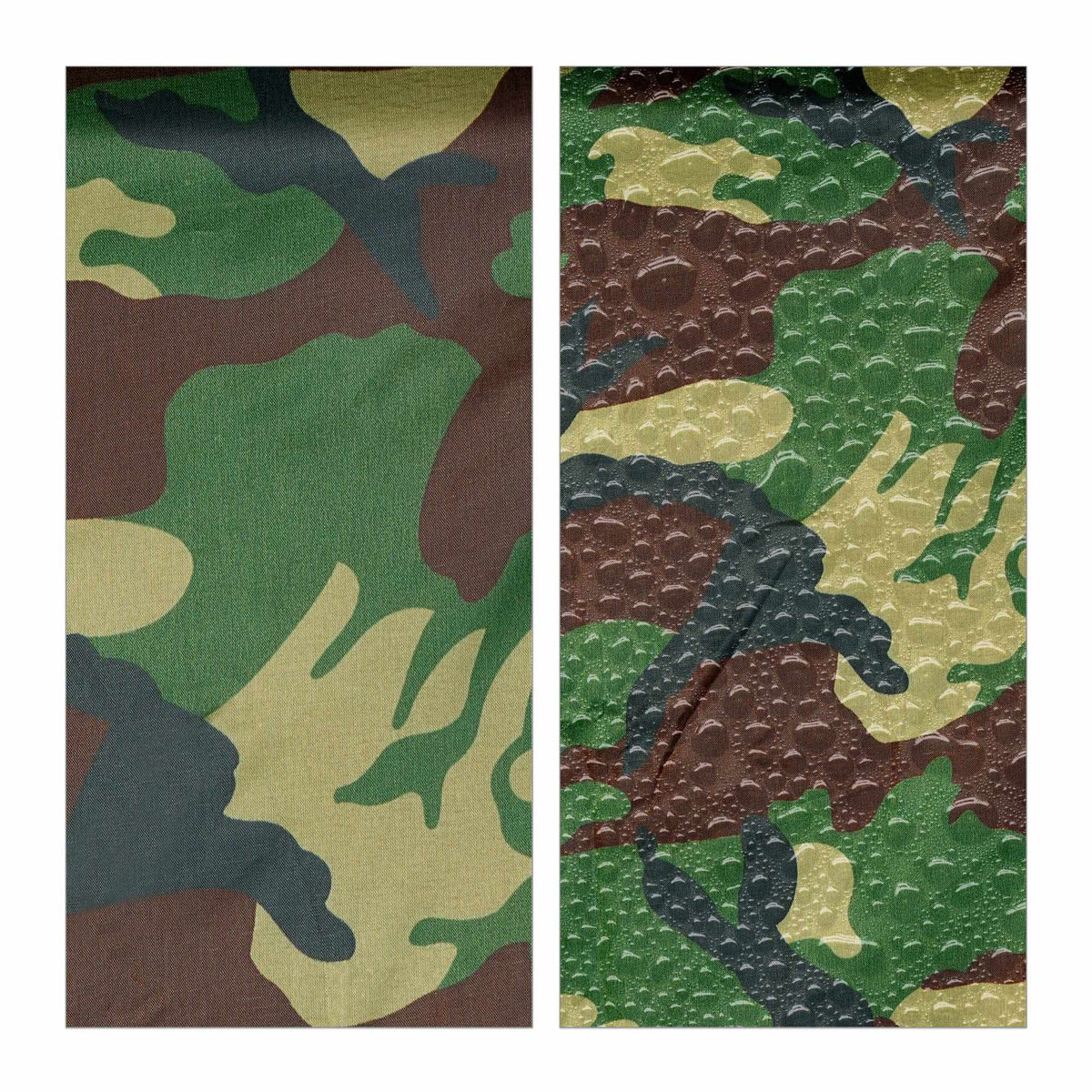 Rain poncho with multiple uses 3 in 1 camouflage