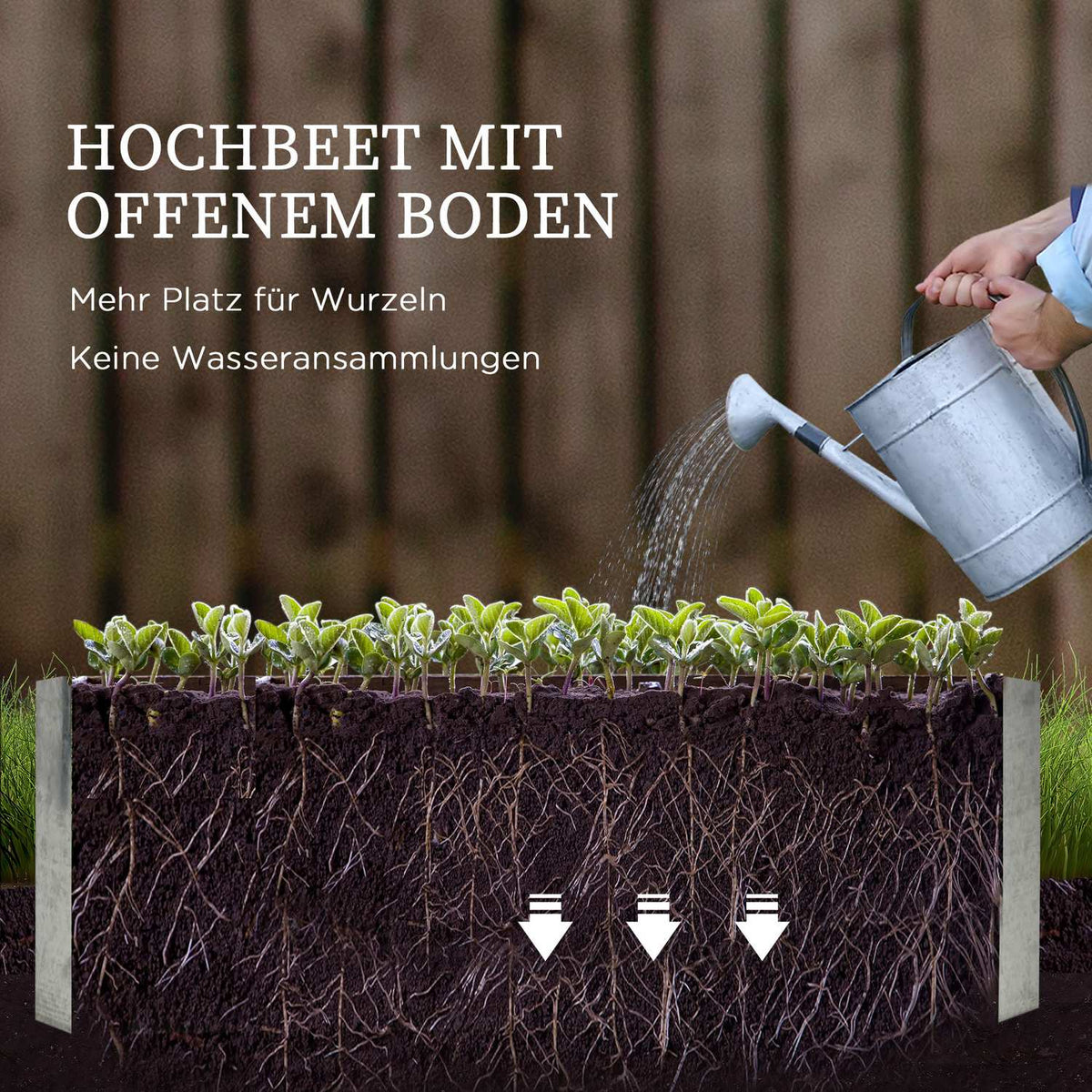 Raised Bed Set Plant Box With Plastic Cover & Trellis For Climbing Plants, 53X53X90Cm