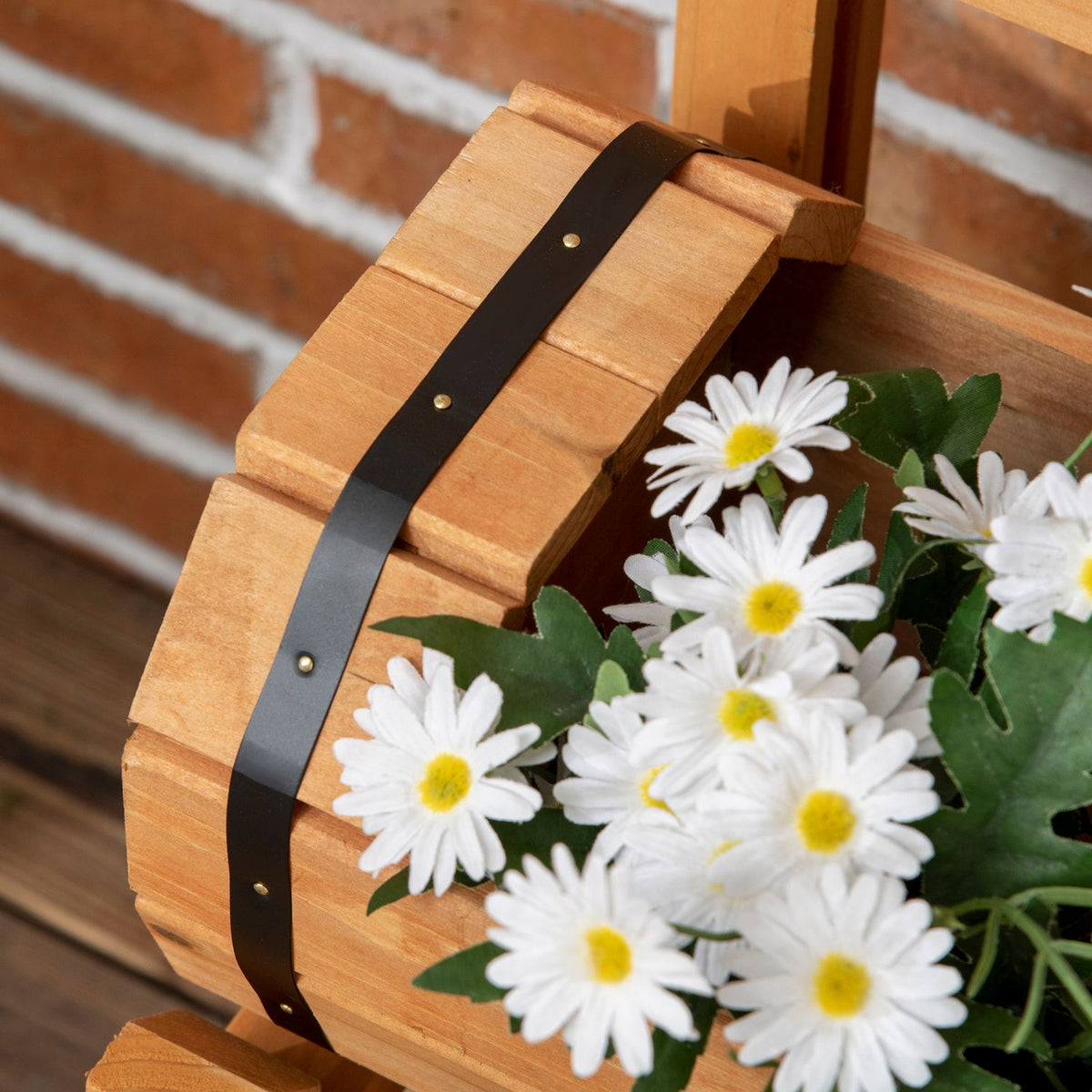 Raised Bed, Wooden Flower Box With Trellis, Plant Box In Rustic Design, Vegetable Bed For Garden, Terrace, Balcony, Yellow, 45 X 45 X 80 Cm