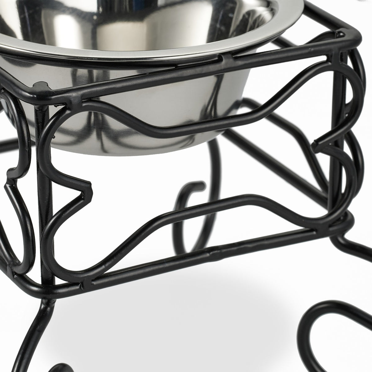 Raised Dog Bowl Stand, 300 ml, Stainless Steel