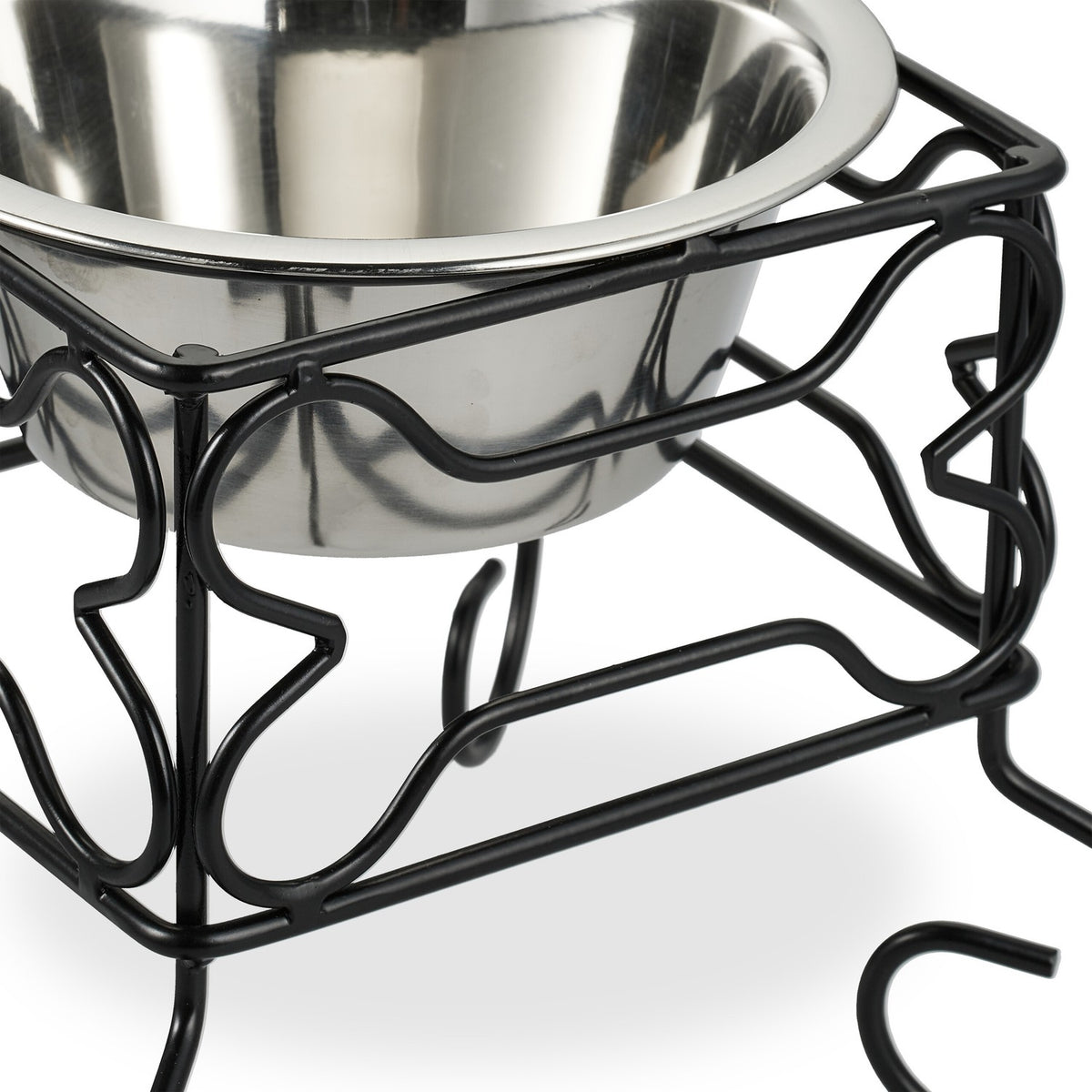Raised Dog Bowl Stand, 700ml Stainless Steel