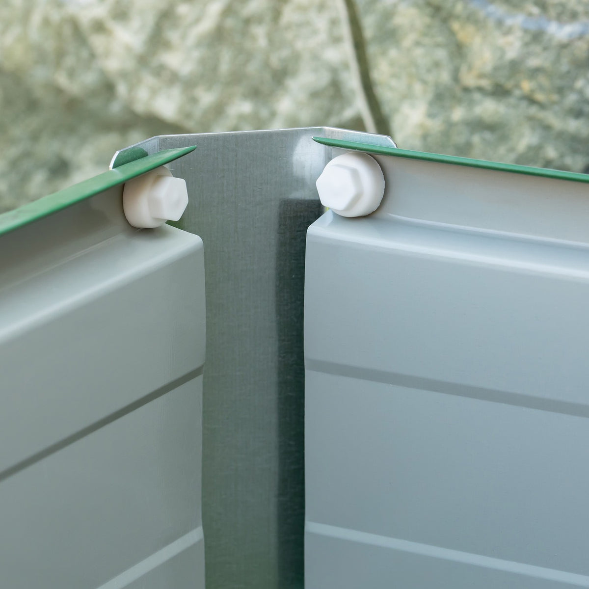 Raised bed made of steel garden bed planter flower box 183 x 47 x 40 cm with gloves in green for vegetables & flowers