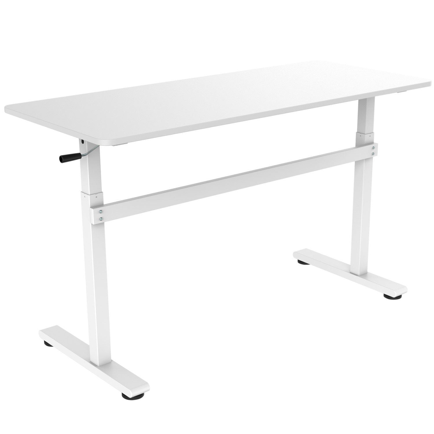 Raised/lowered desk Manual 140x60cm White