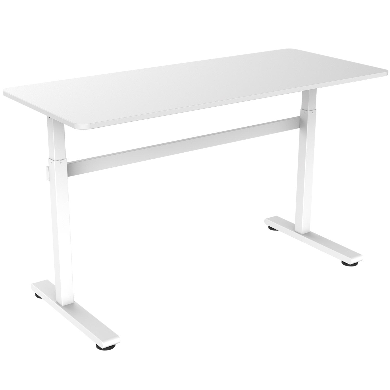 Raised/lowered desk Manual 140x60cm White