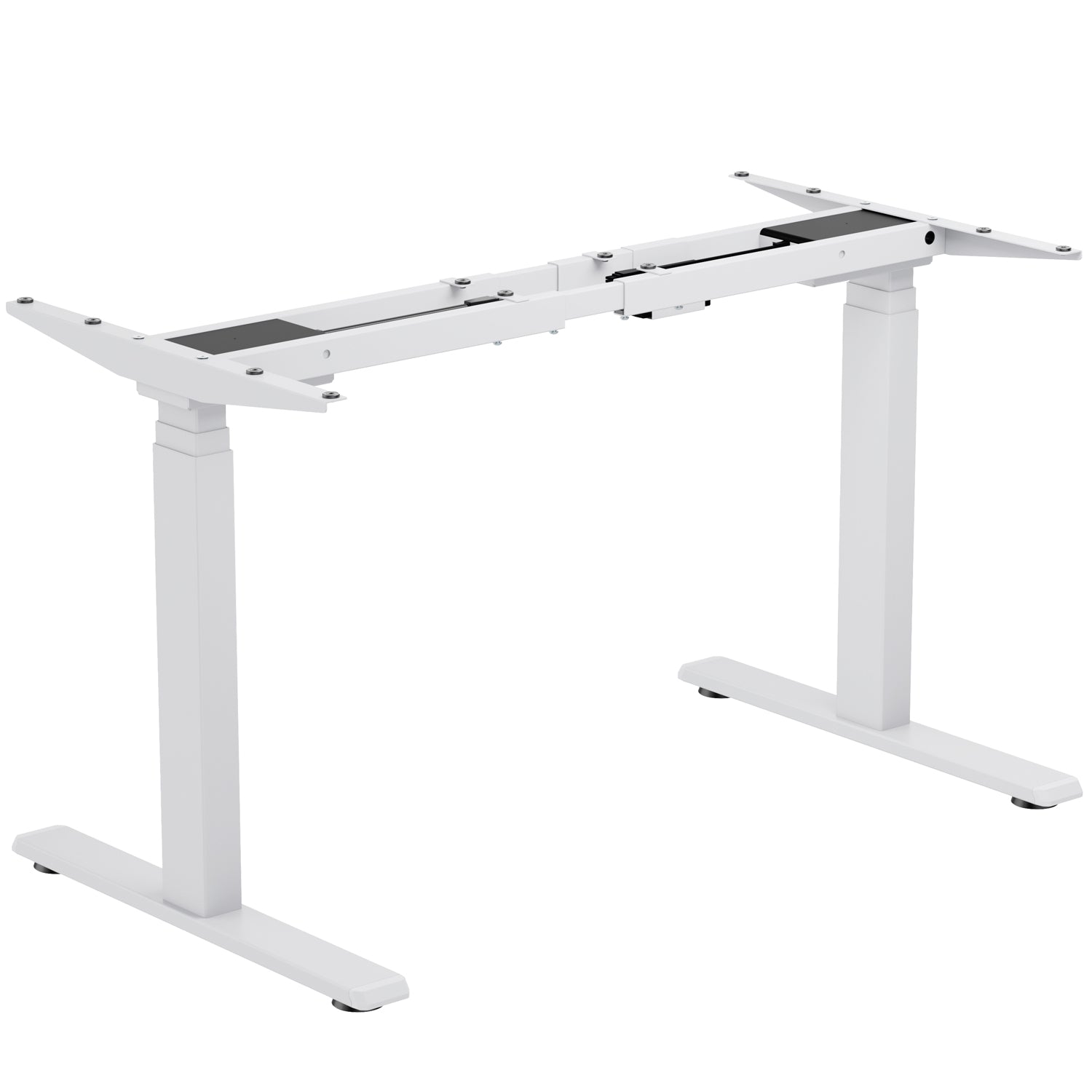 Raised/lowered desk frame Motorized White