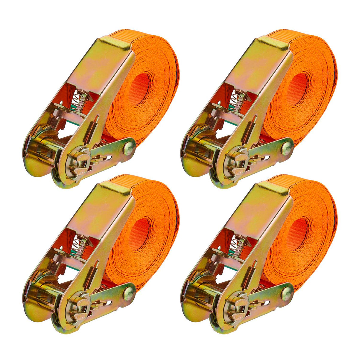 Ratchet Straps Set, 4-Pack, Tear-Resistant Polyester
