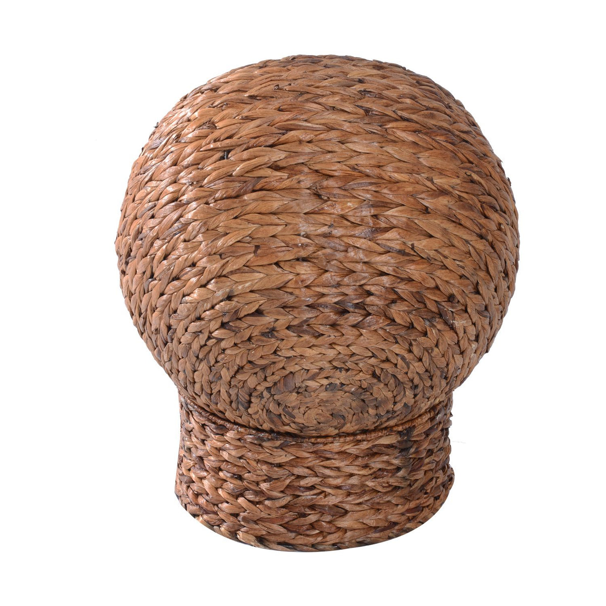 Rattan Cat Basket Comfortable Cat Bed With Cushion, Water Hyacinth Pet Bed, Light Brown, 42X33X52Cm