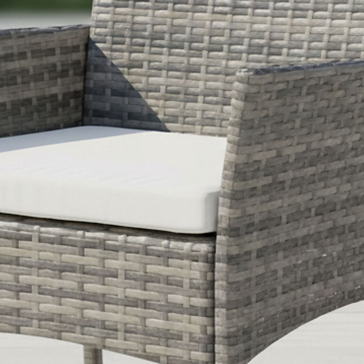 Rattan Garden Set – 3-Piece, 2 Armchairs & Table