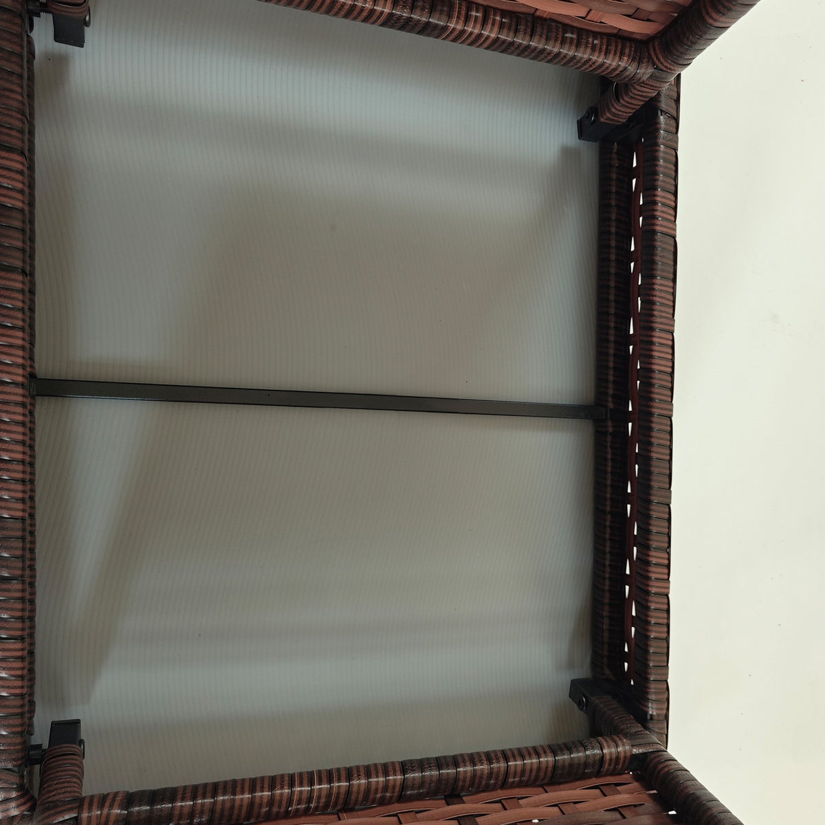 Rattan Garden Table Folding Table Weatherproof Brown 60X41X41Cm