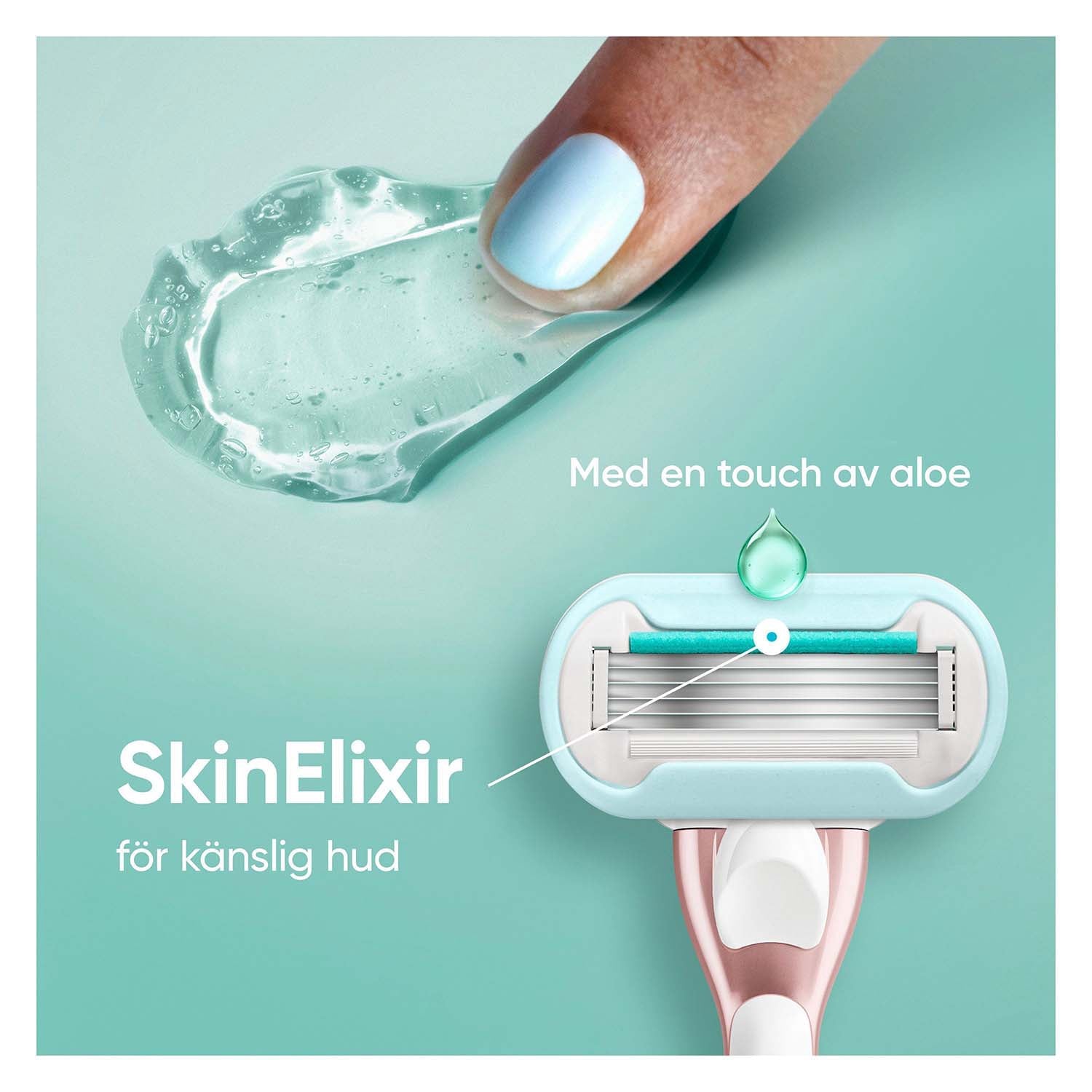 Razor Blades for Sensitive Skin, 5-Blade, 4 Pack