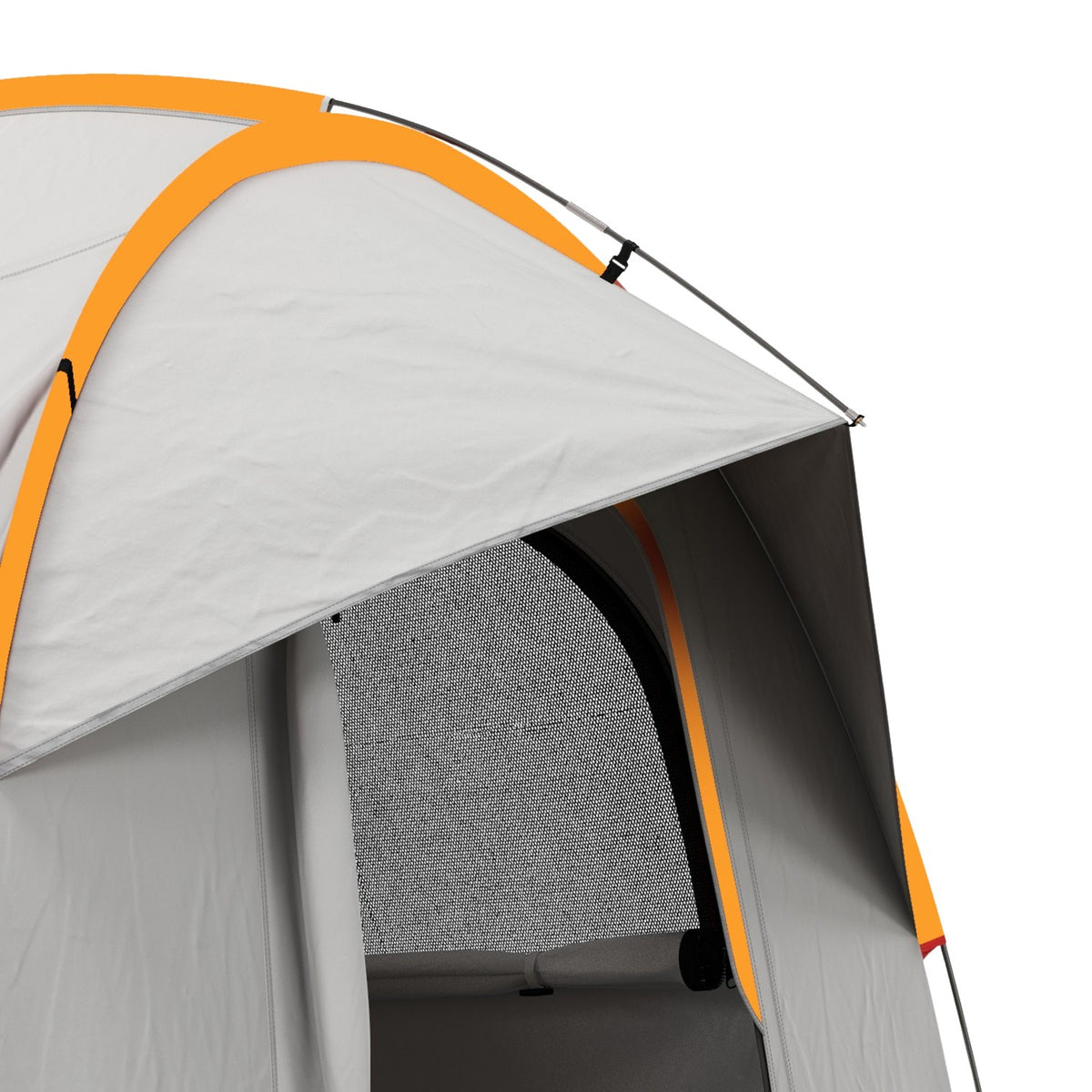Rear tent car dome tent for 6 people with 3 doors and windows, tailgate tent for caravans and SUVs made of polyester, light gray