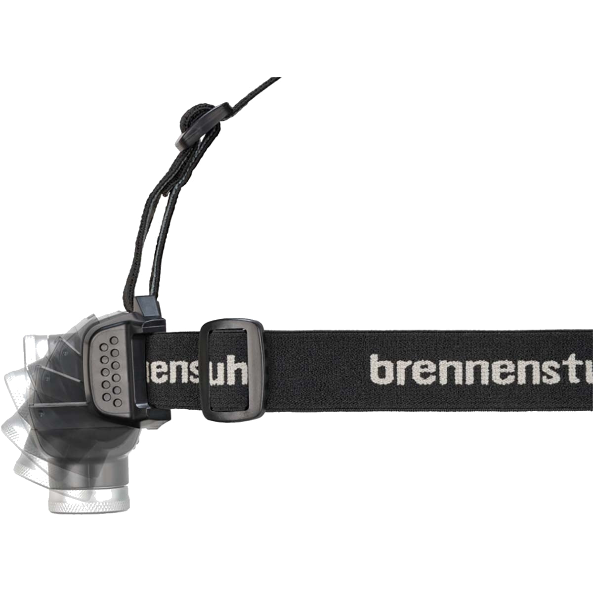 Rechargeable LED spotlight LuxPremium / headlamp LED with replaceable battery and red light (IP44, up to 30 hours of light time, 100 m light range, incl. USB cable)