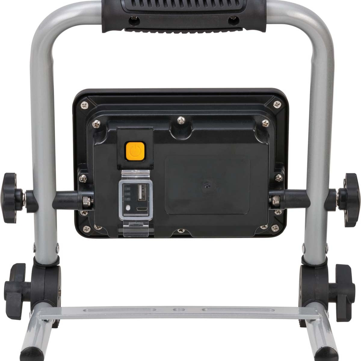 Rechargeable LED work light EL 2000 MA 20W for indoor and outdoor IP54 (workplace lighting 2150lm with 2 switching levels and power bank function, up to 6h light duration, with low battery warning, space-saving due to foldable frame)