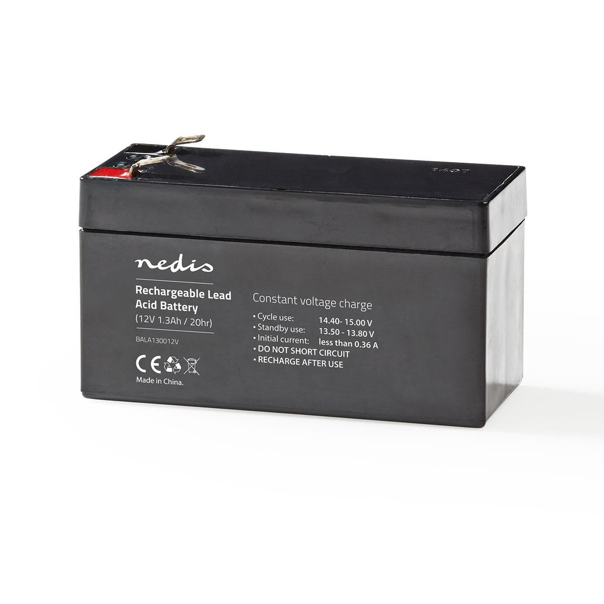 Rechargeable lead acid battery | Lead-acid | Rechargeable | 12 V| 1300 mAh