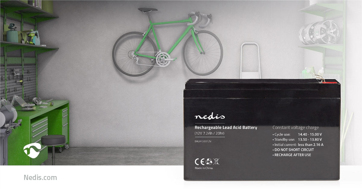 Rechargeable lead acid battery | Lead-acid | Rechargeable | 12 V| 7200 mAh