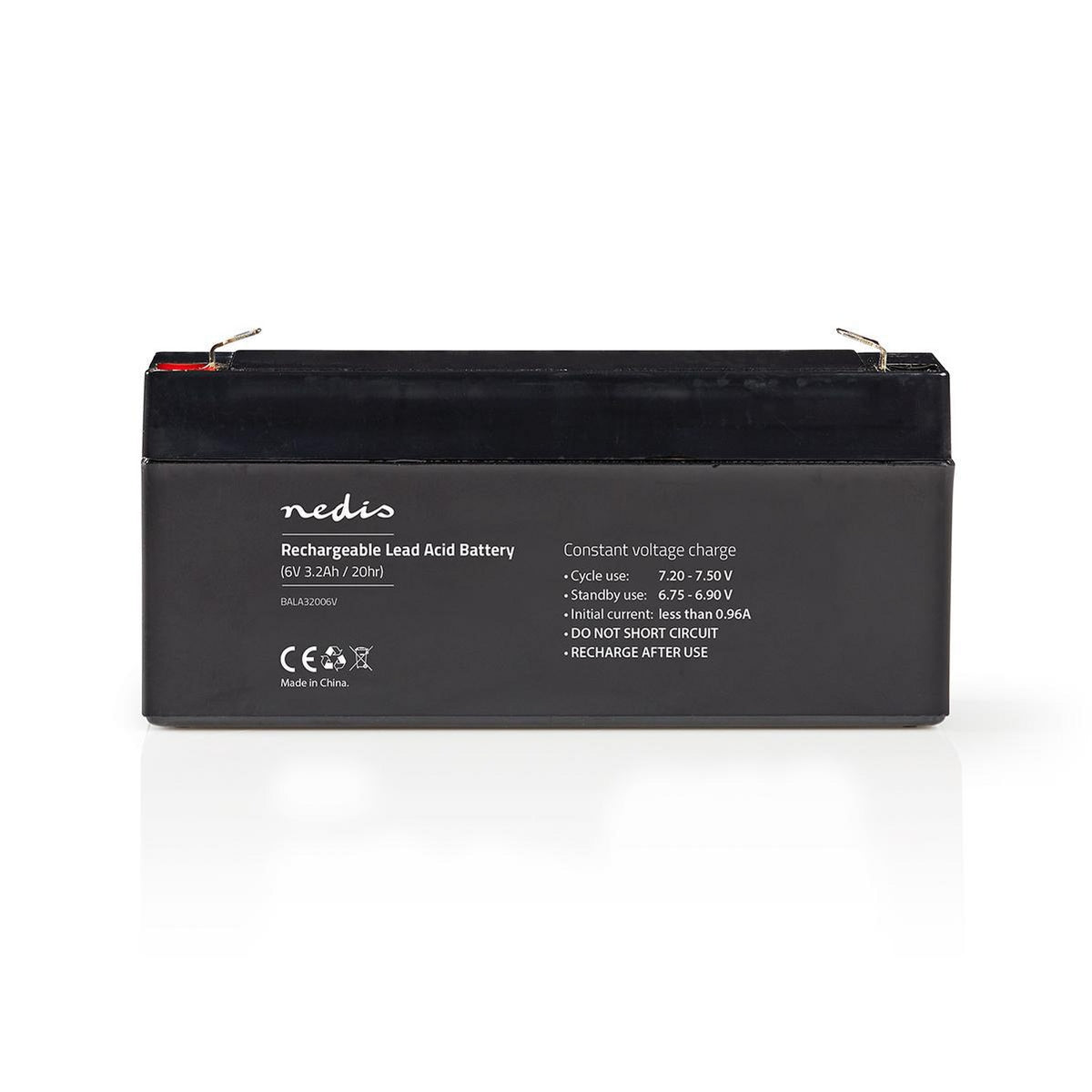 Rechargeable lead acid battery | Lead-acid | Rechargeable | 6 V| 3200 mAh