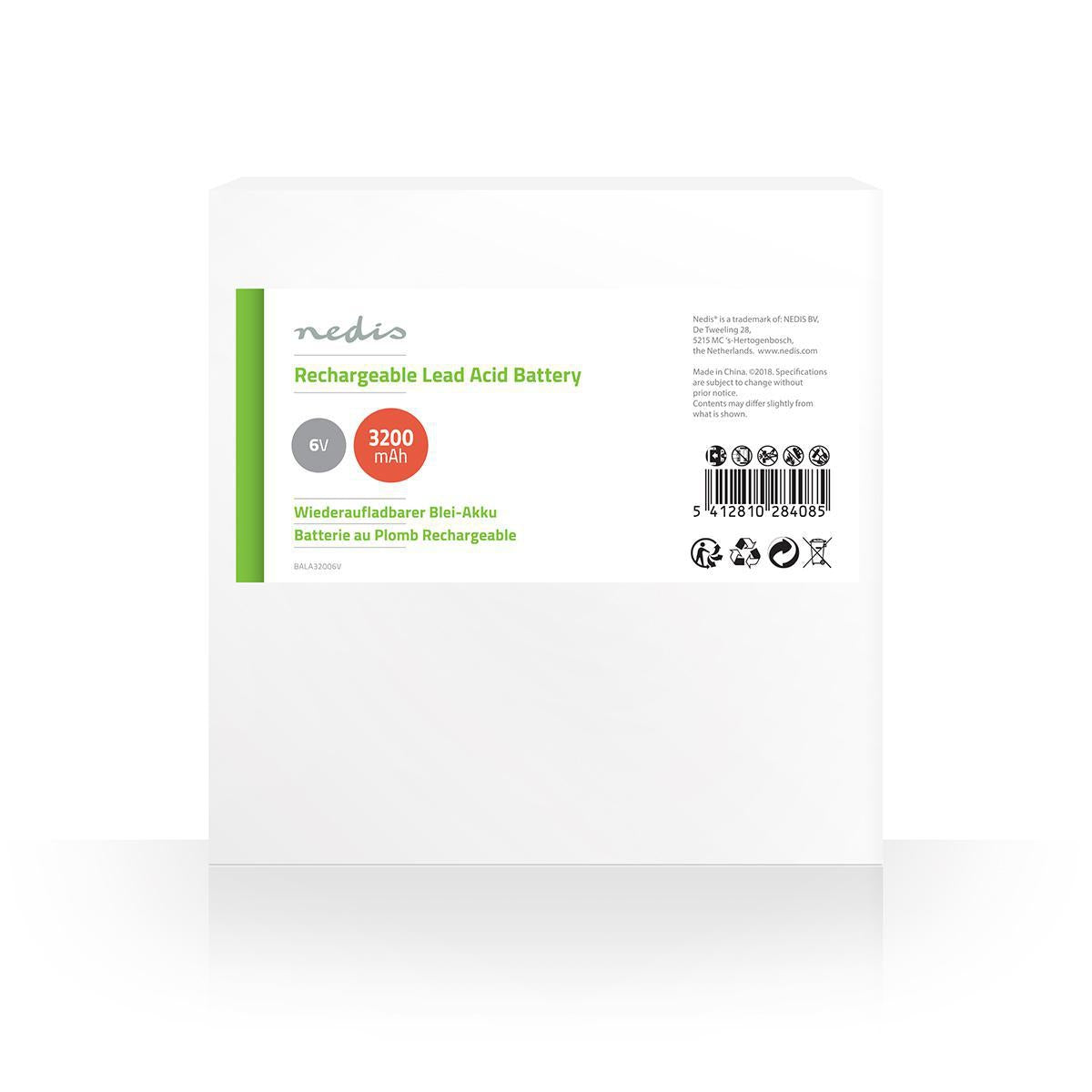 Rechargeable lead acid battery | Lead-acid | Rechargeable | 6 V| 3200 mAh