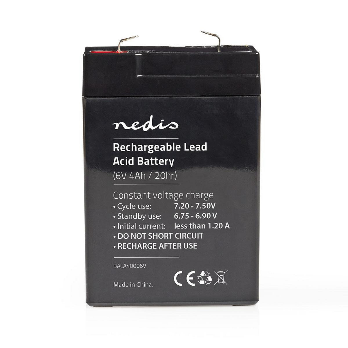 Rechargeable lead acid battery | Lead-acid | Rechargeable | 6 V| 4000mAh