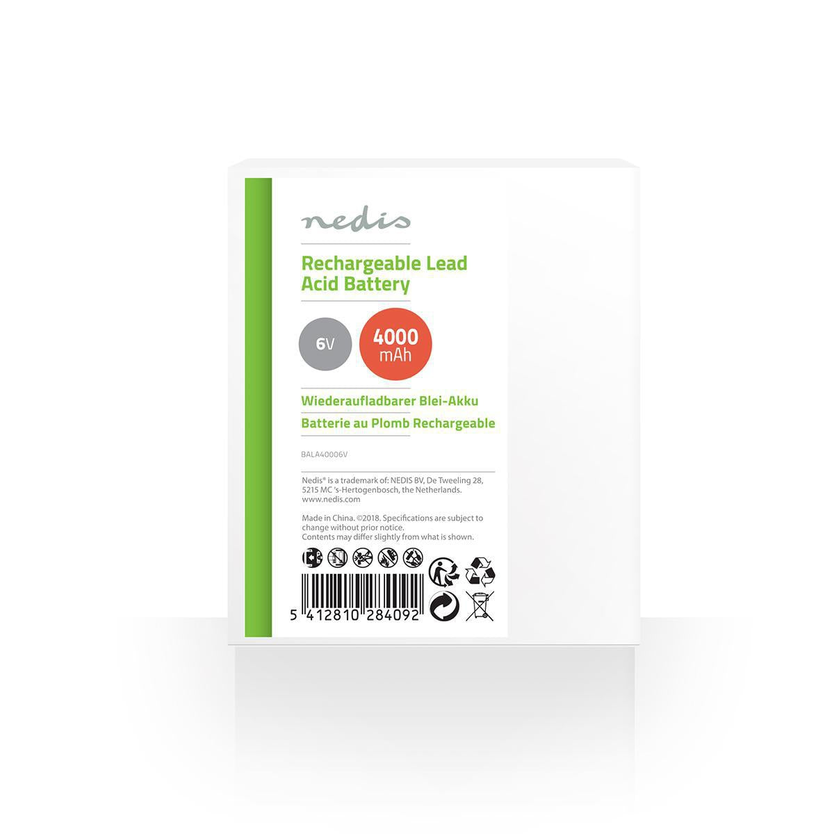 Rechargeable lead acid battery | Lead-acid | Rechargeable | 6 V| 4000mAh