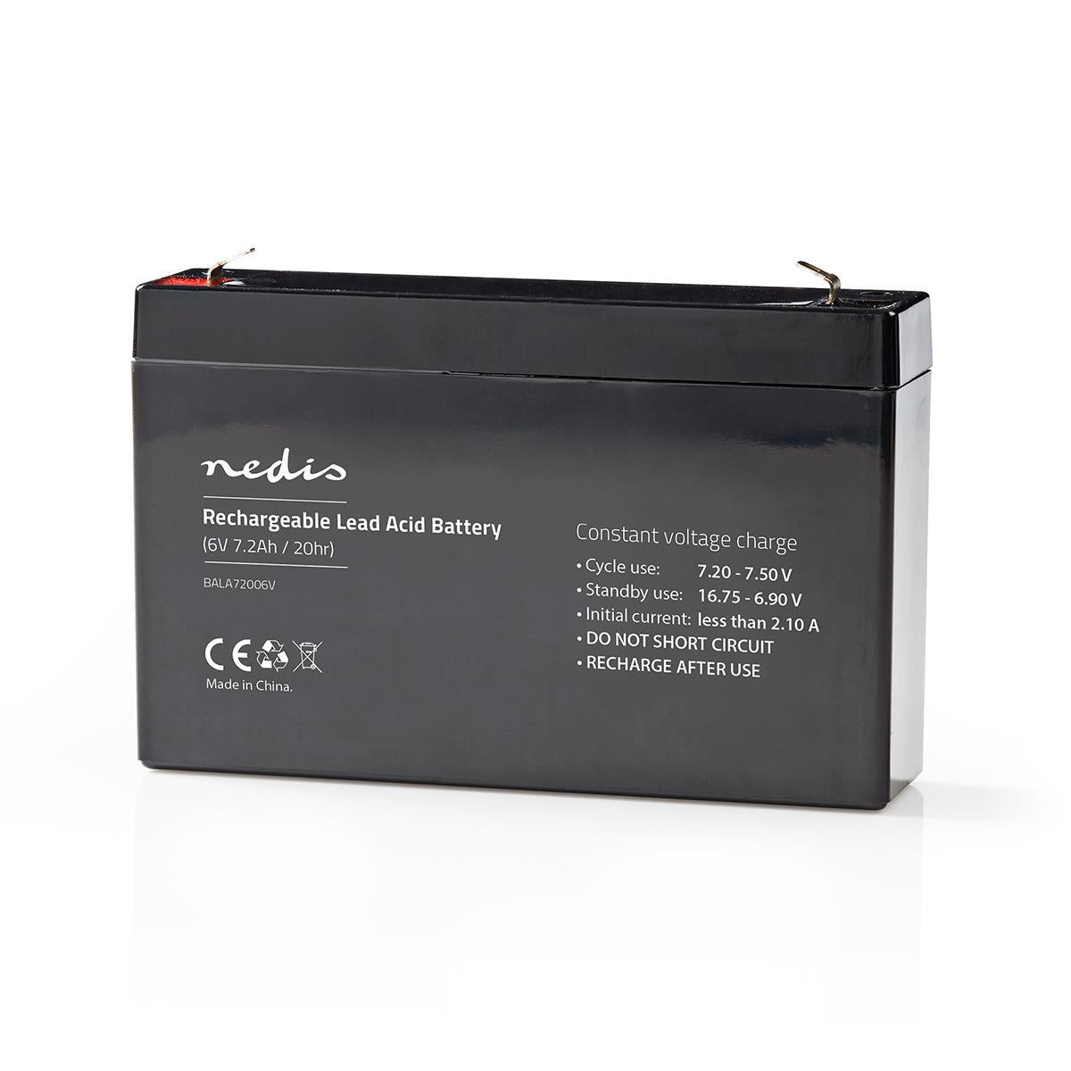 Rechargeable lead acid battery | Lead-acid | Rechargeable | 6 V| 7200 mAh
