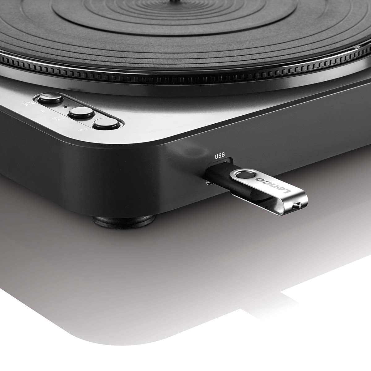 Record Player with direct encoding and Bluetooth® Black