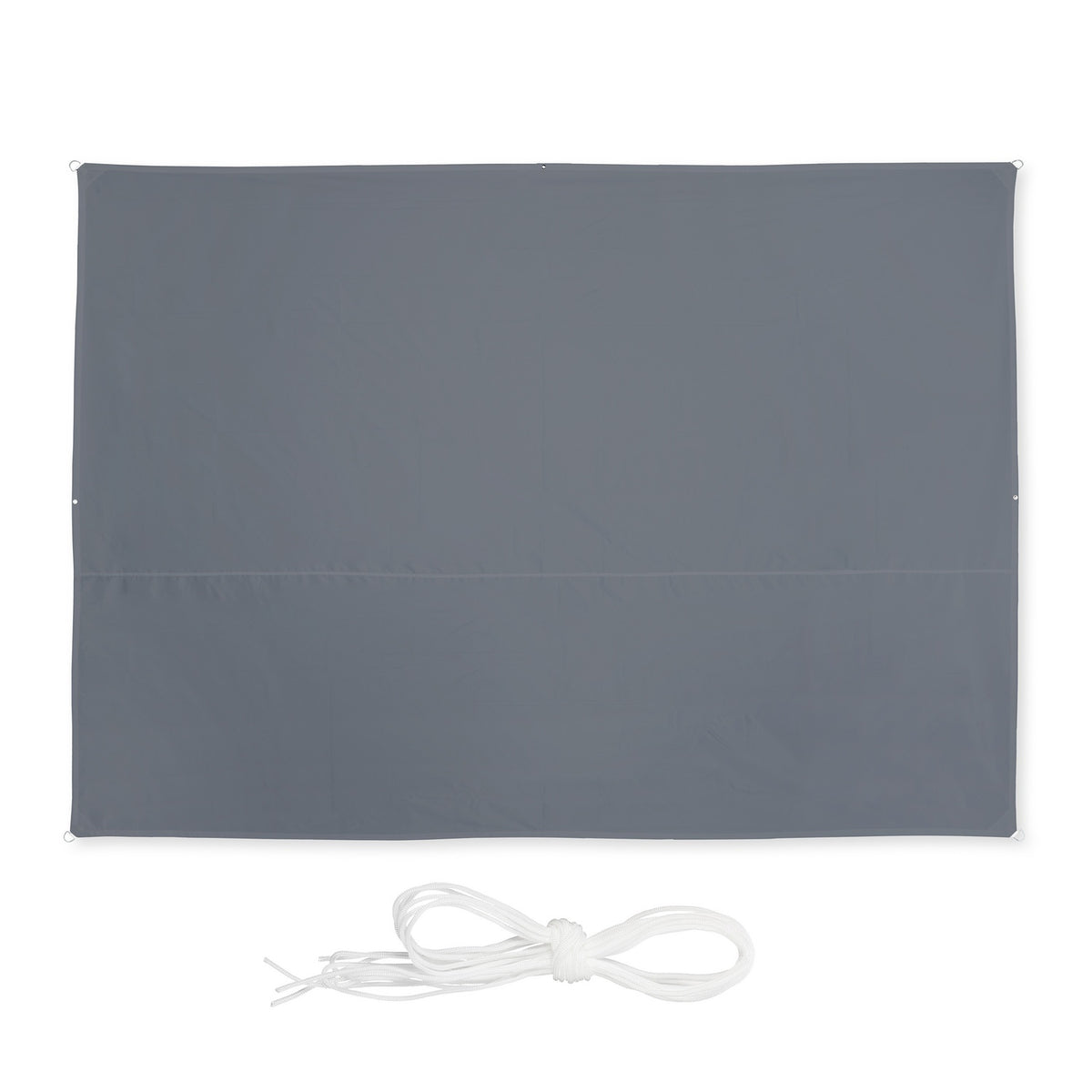 Rectangular Grey Shade Sail, UV Protection, Water-Repellent