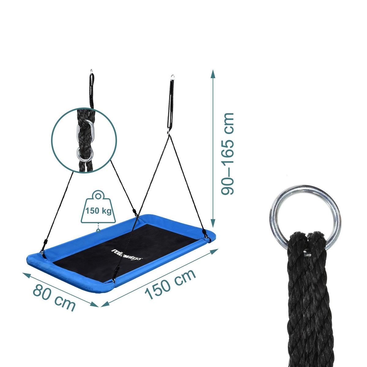 Rectangular Nest Swing, 150kg Capacity, XXL Size