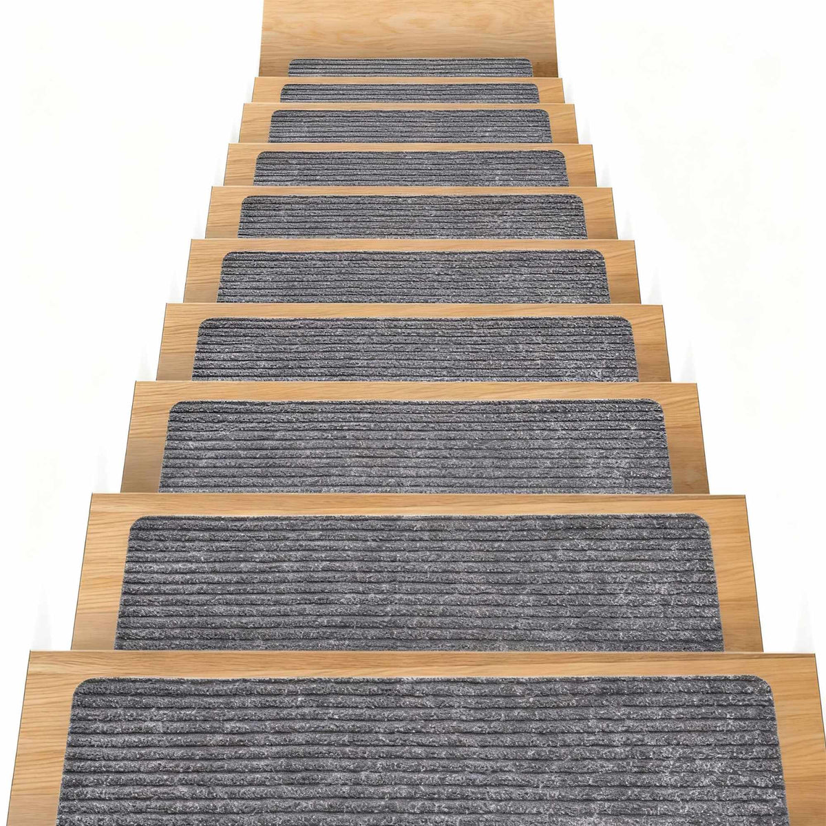 Rectangular Stair Mats, 16pcs, 65×20 cm, Non-Slip