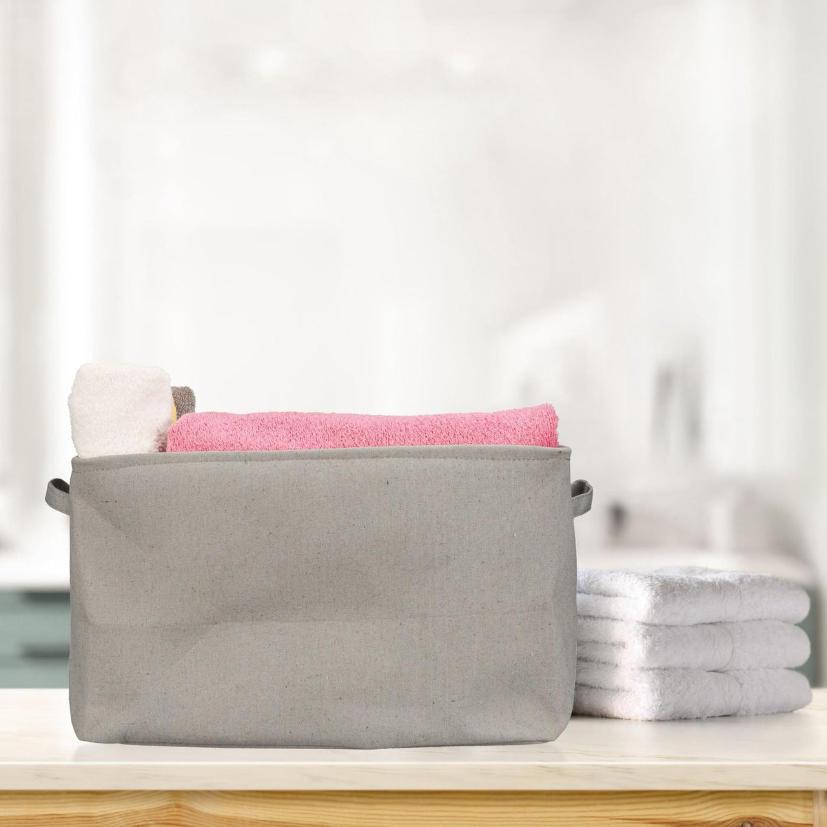 Rectangular storage basket