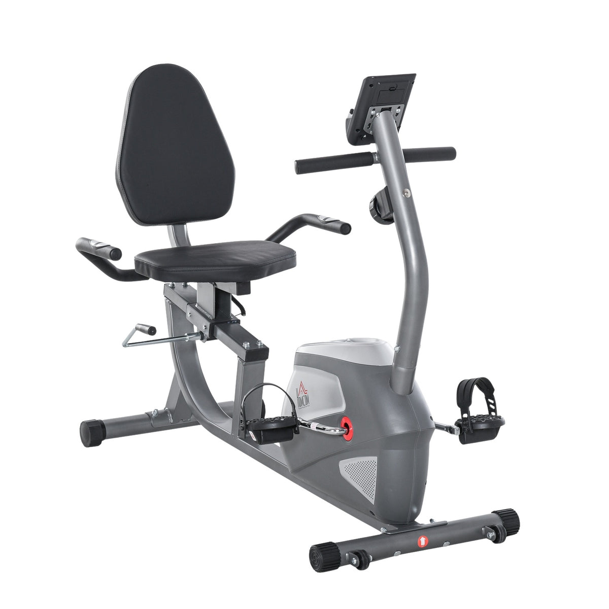 Recumbent Ergometer With Lcd Display, 8 Levels Of Adjustable Magnetic Resistance, User Weight Up To 110 Kg, Metal Abs, 136X62.5X38Cm