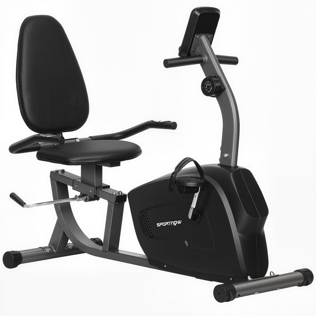 Recumbent Exercise Bike, Magnetic, 8 Resistance Levels, LCD