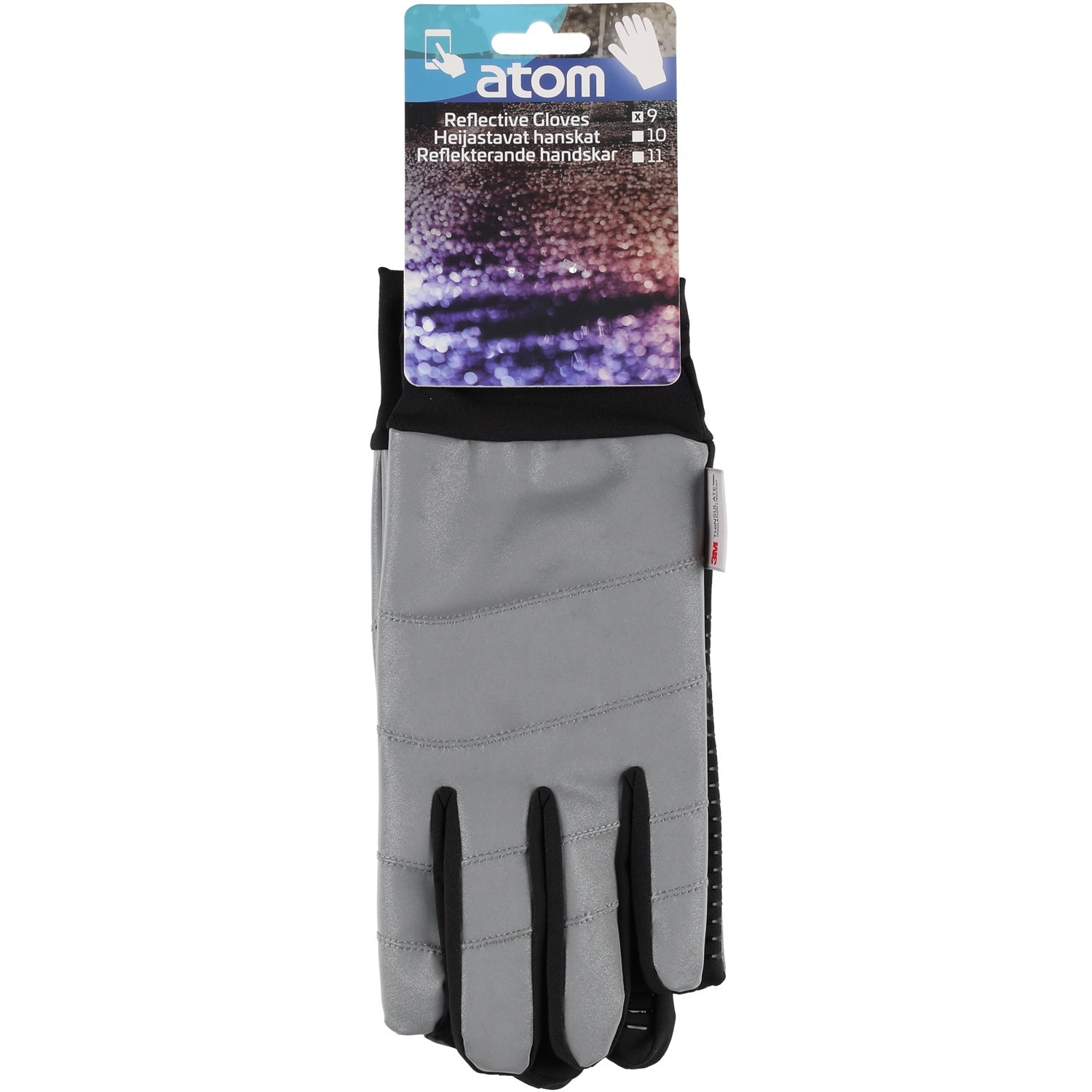 Reflective Gloves Stretch Fleece Size 9