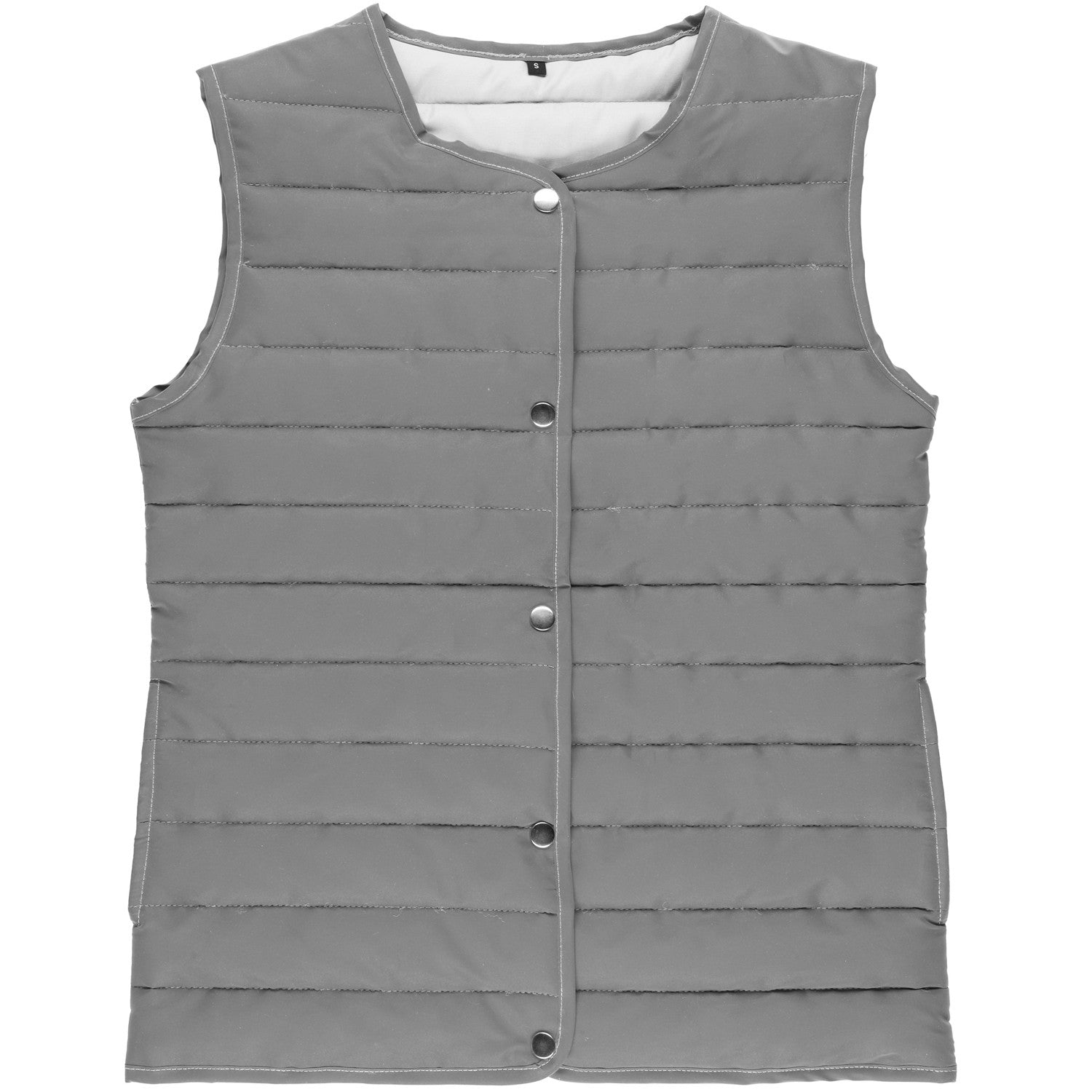 Reflective Quilted Vest Ladies L