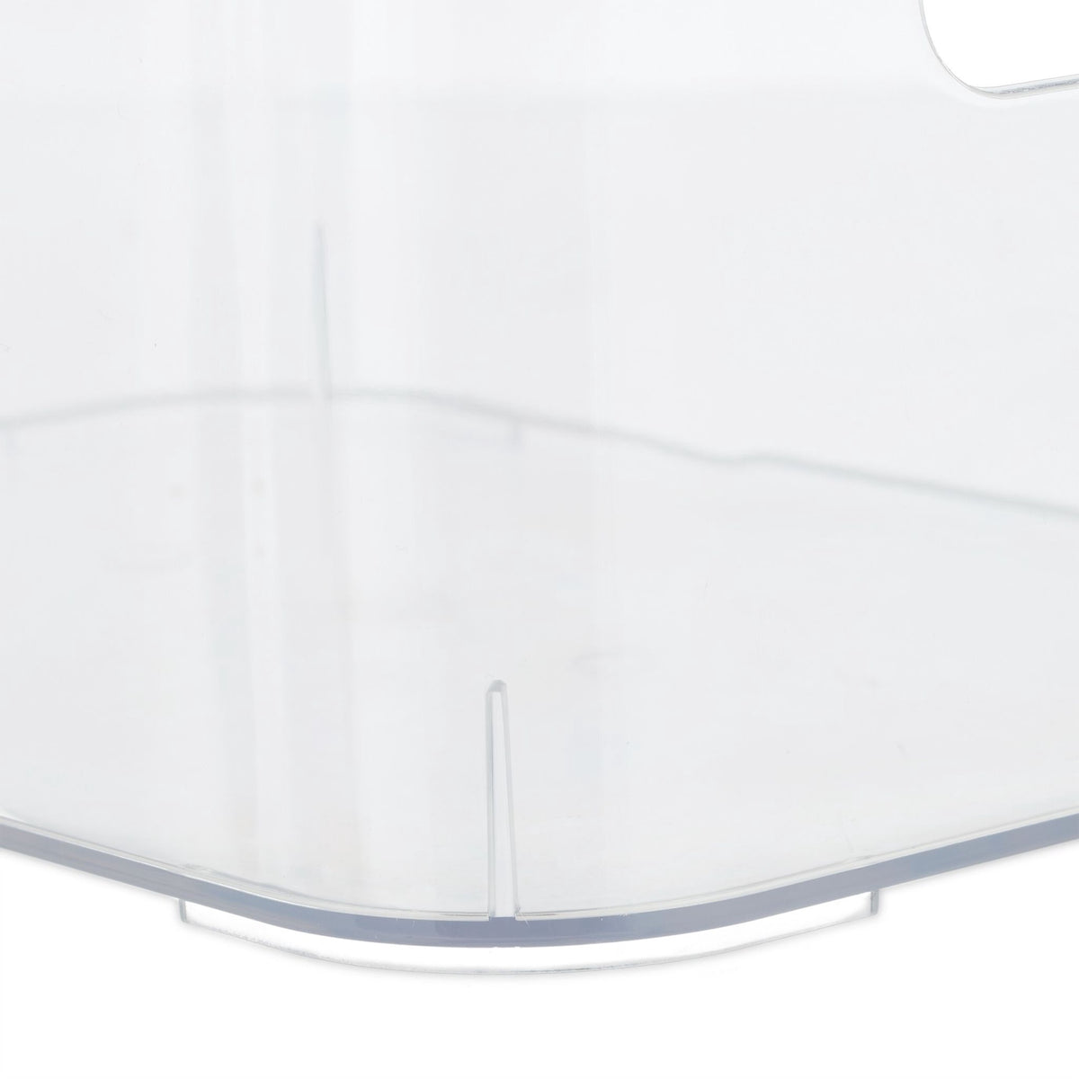 Refrigerator storage with handle
