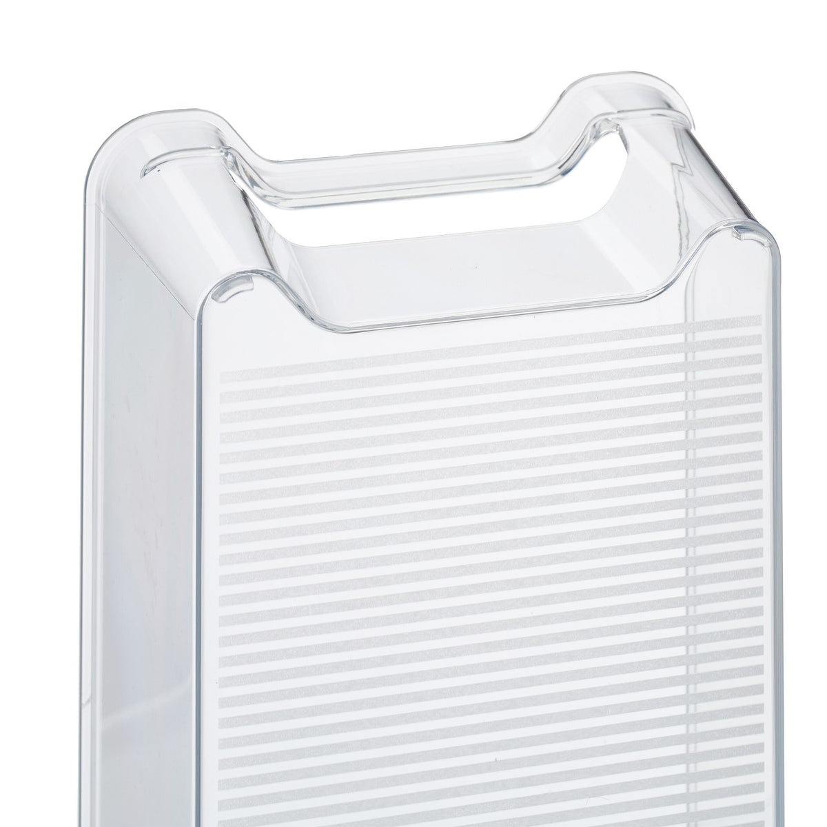 Refrigerator storage with handle