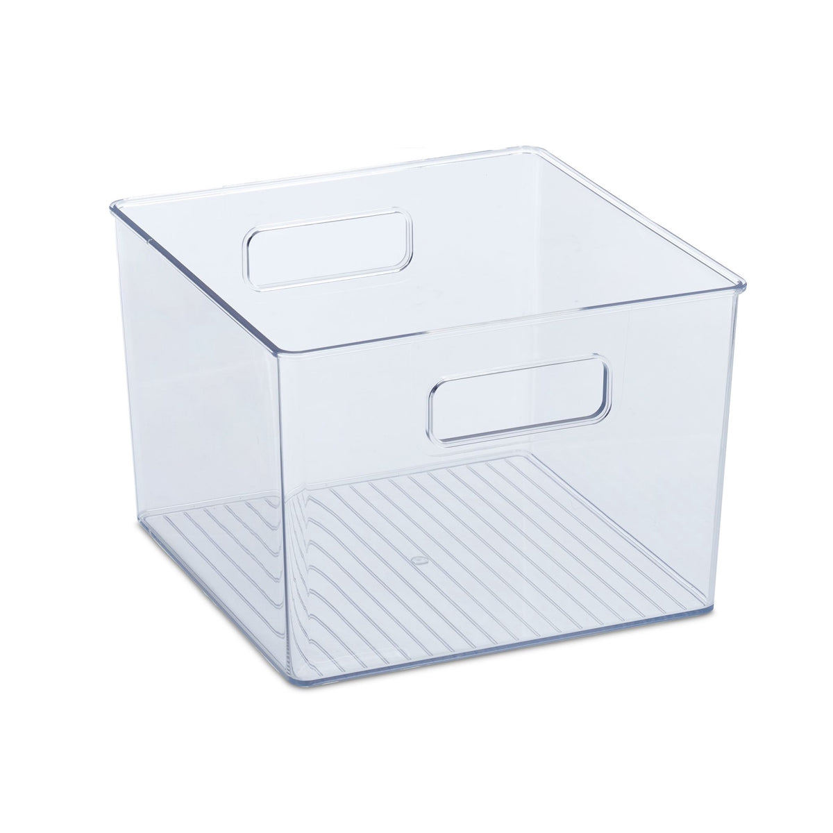 Refrigerator storage with handle
