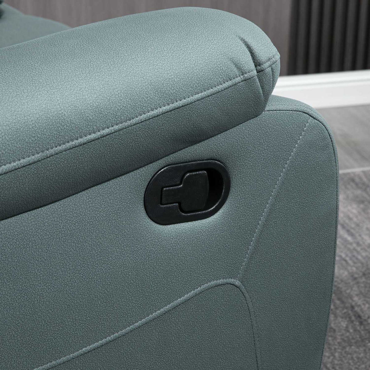 Relaxation Chair, 135° Tilting Reclining Chair, Rotating Tv Chair With Footrest For Living Room, Bedroom, Load Capacity Up To 150 Kg, Polyester Green