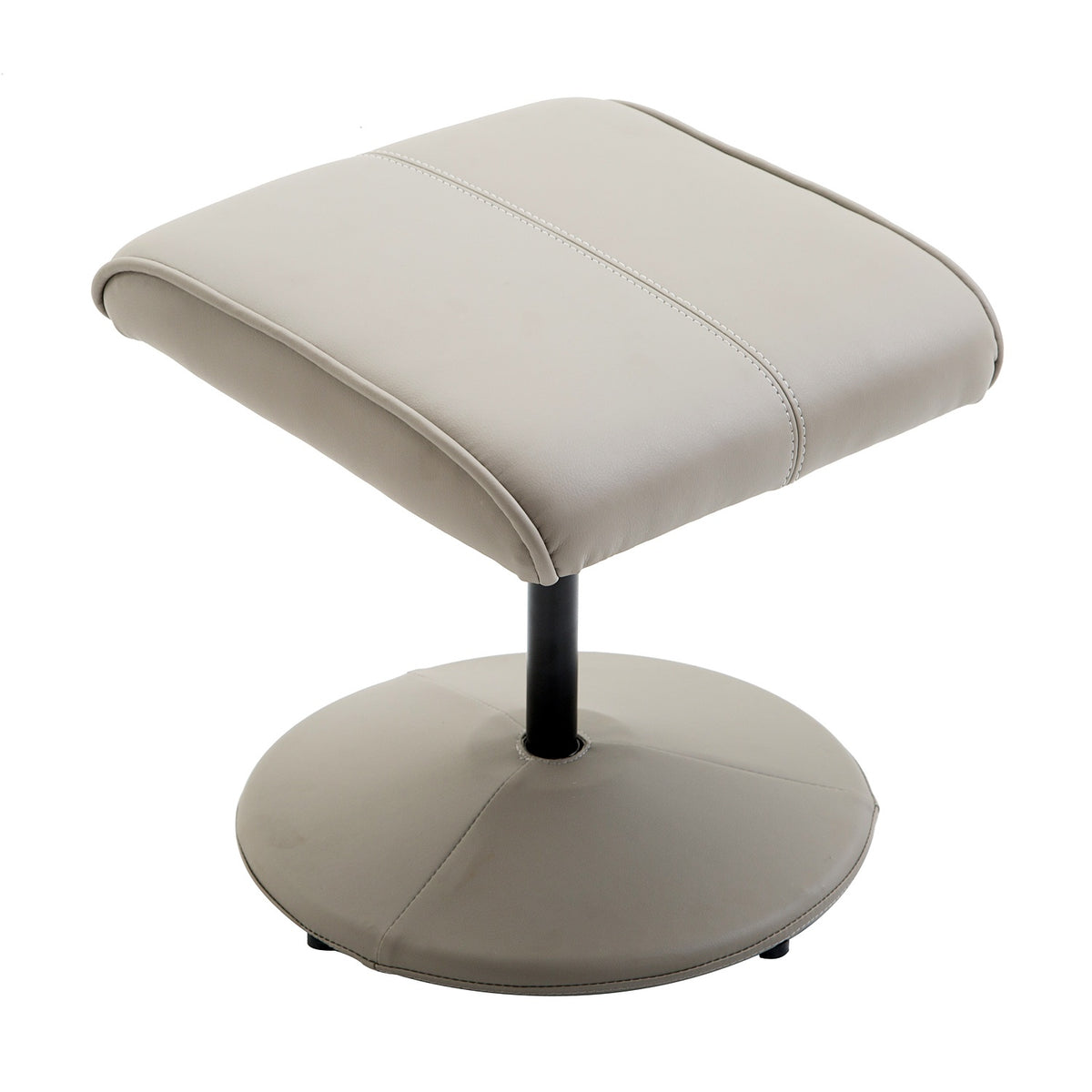 Relaxation Chair Tv Chair Armchair 360° Rotatable With Footrest Gray L78 × W71 × H101 Cm