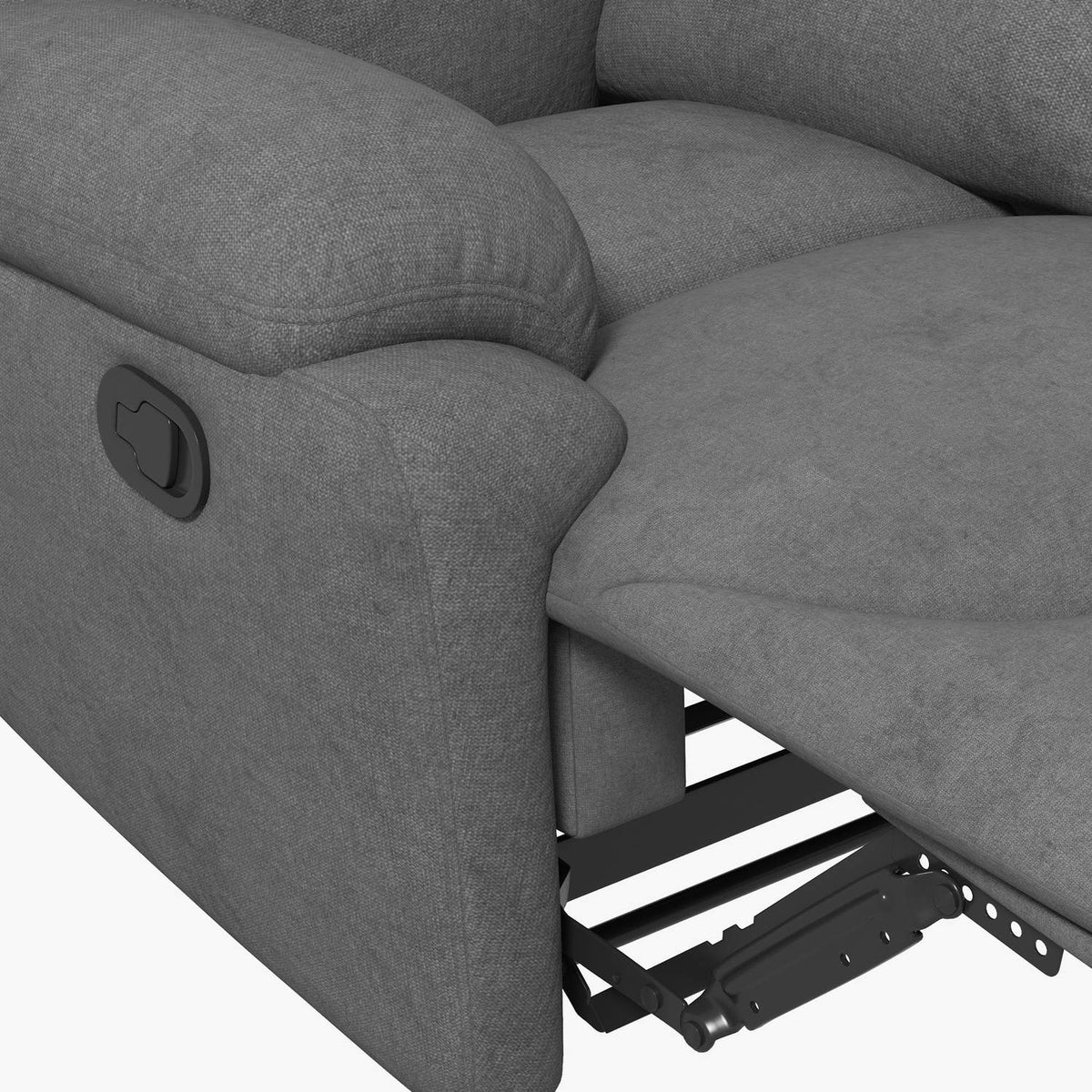 Relaxation Chair, Tv Chair With Reclining Function, Reclining Chair, Upholstered Tv Chair With Linen Look, Recliner For Bedroom, Gray