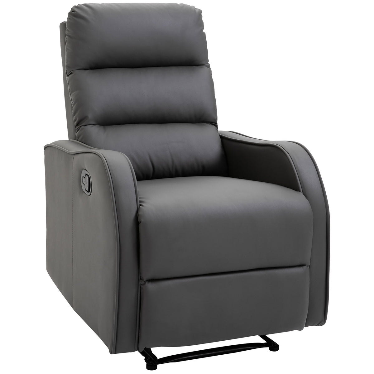 Relaxation Chair With Rocking And Reclining Function, Rotatable, Cup Holder, Microfiber Cloth