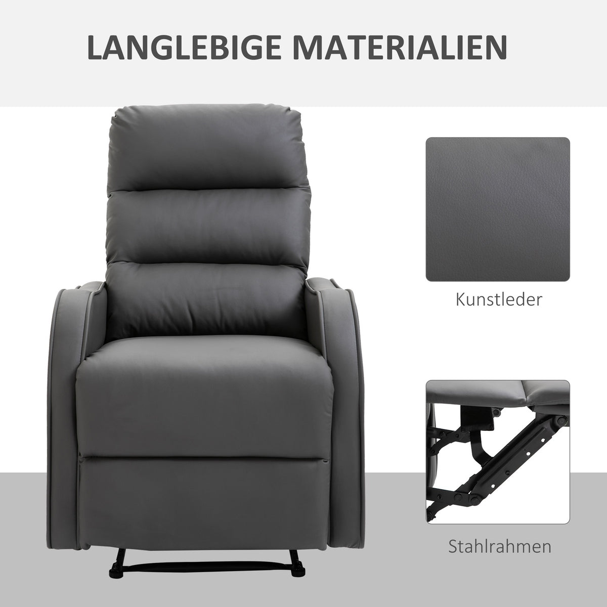 Relaxation Chair With Rocking And Reclining Function, Rotatable, Cup Holder, Microfiber Cloth