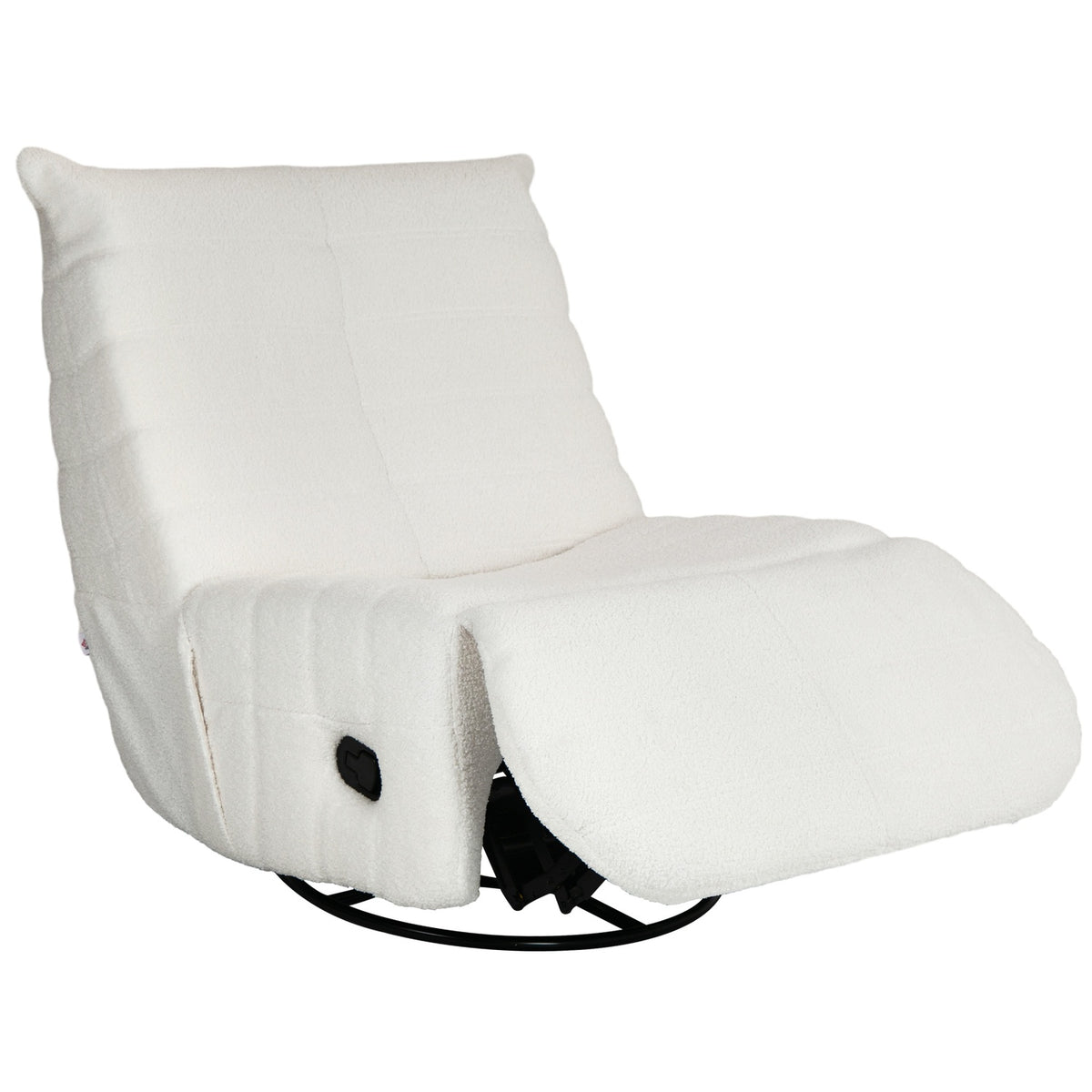 Relaxation armchair swivel TV armchair with reclining function, rocking function, TV armchair with footrest, pocket spring core, side pocket