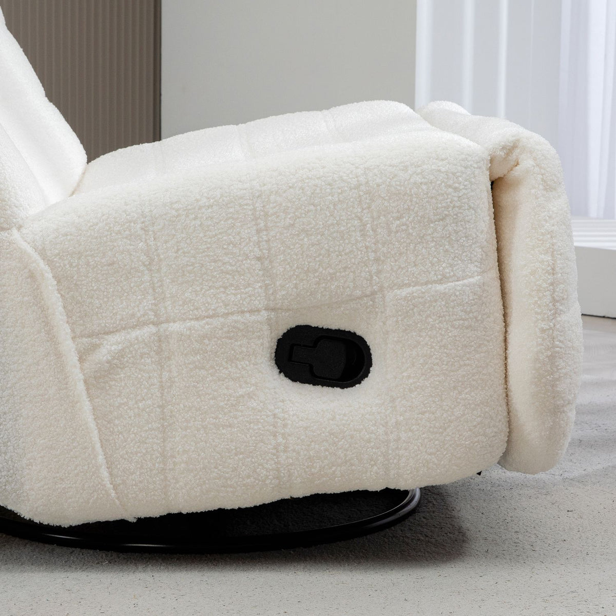 Relaxation armchair swivel TV armchair with reclining function, rocking function, TV armchair with footrest, pocket spring core, side pocket