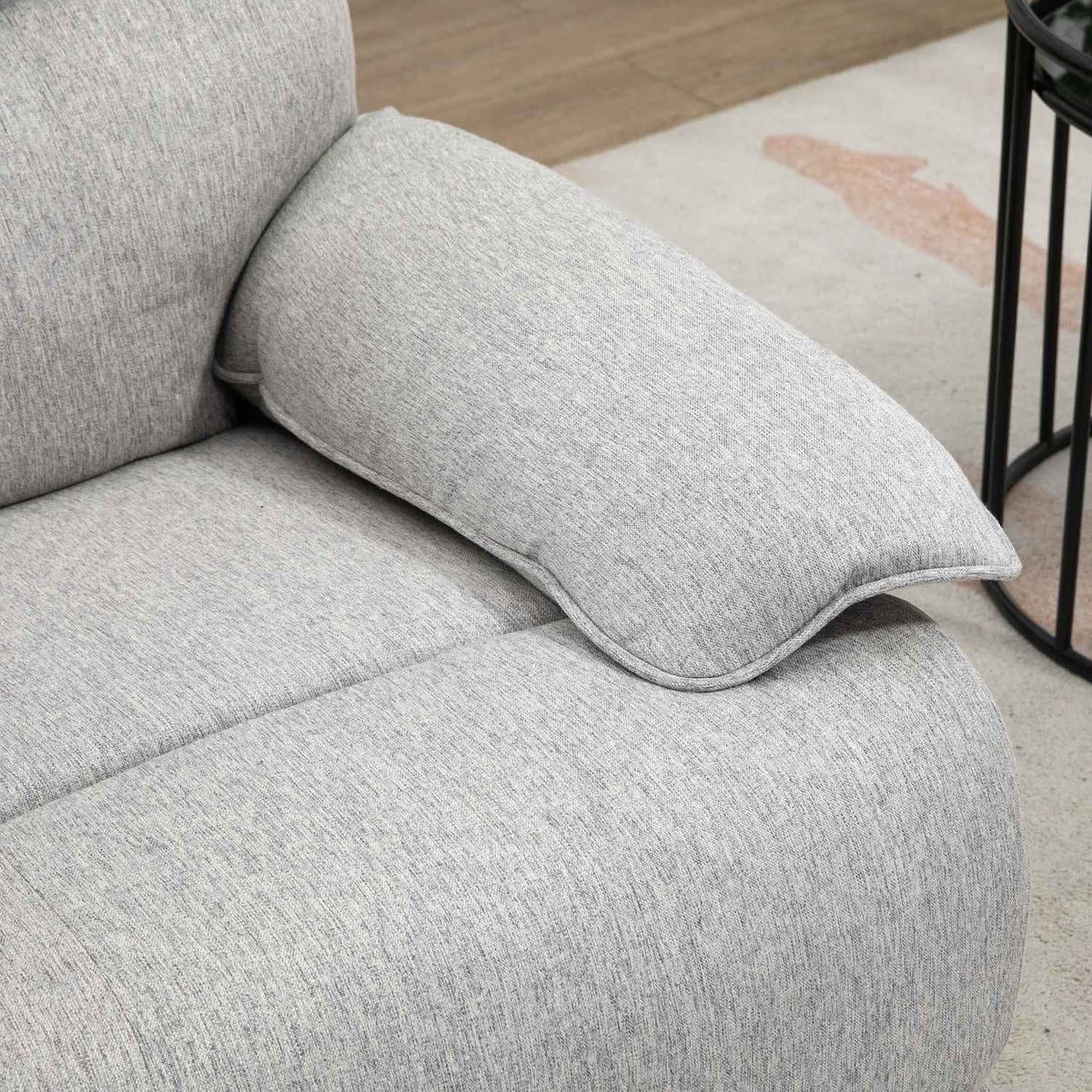 Relaxation chair, TV chair with reclining function, rotating TV chair with spring core system, footrest, for living room, bedroom