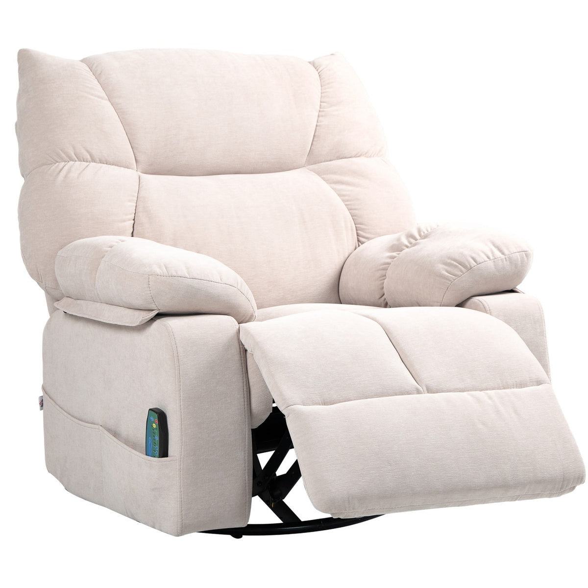 Relaxation chair with massage function, electric TV chair with warming function, reclining function, rotating massage chair with spring system