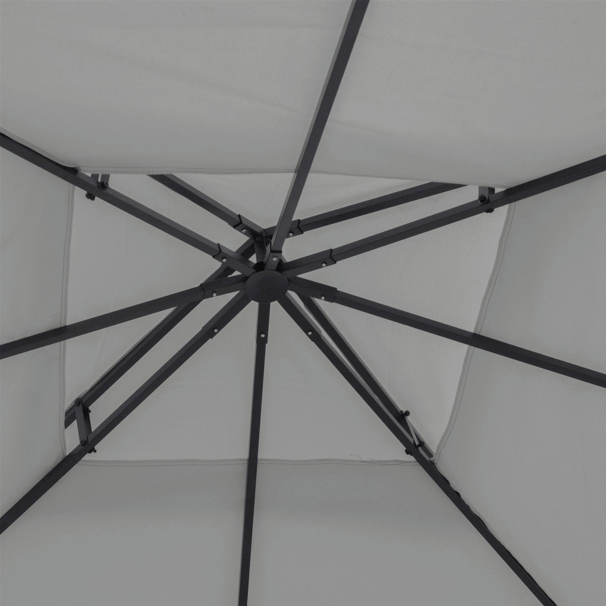 Replacement Canopy for 3x3m Gazebo, Waterproof, Light Grey