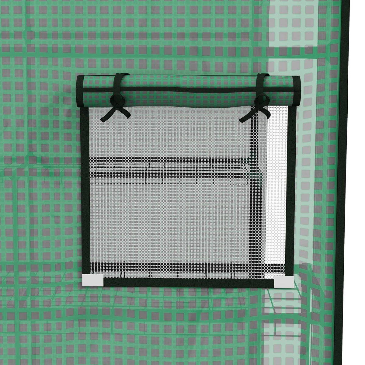 Replacement Film Greenhouse Film With Uv Protection Side Window Rolling Door Replacement Cover Pe Film For Tomato House Green 140 X 143 X 190 Cm