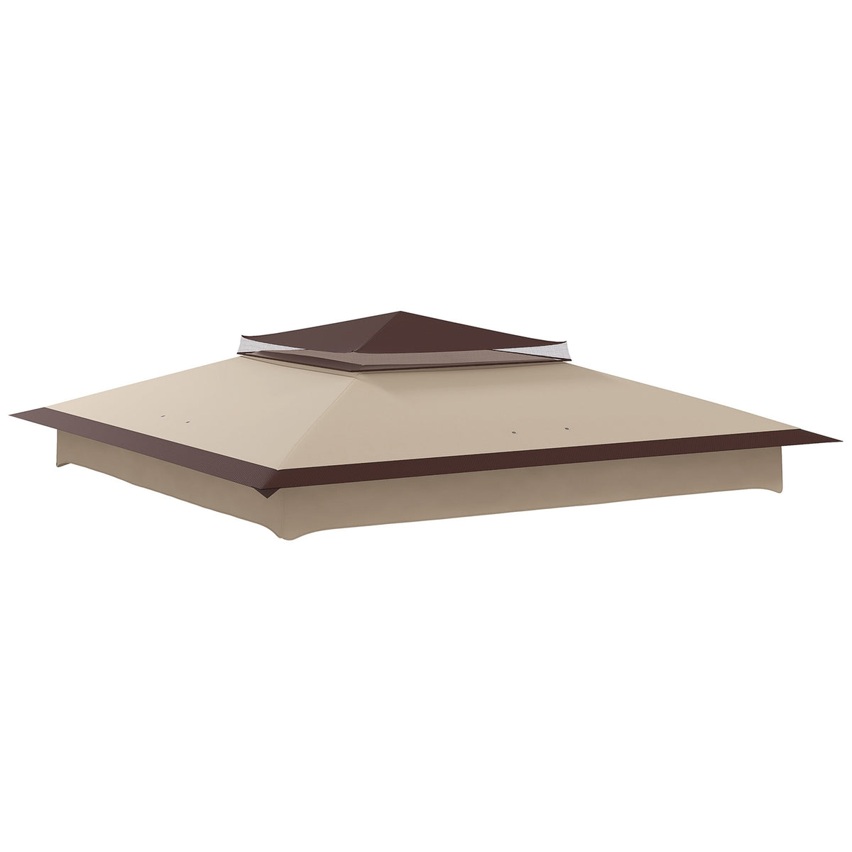 Replacement Roof 3.25 X 3.25 M Gazebo Roof For Metal Gazebo Garden Gazebo Party Tent Garden Tent Polyester Coffee