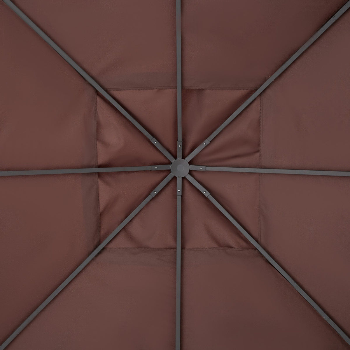 Replacement Roof Gazebo 2.93X2.93M Gazebo Cover Sun Protection Polyester Coffee
